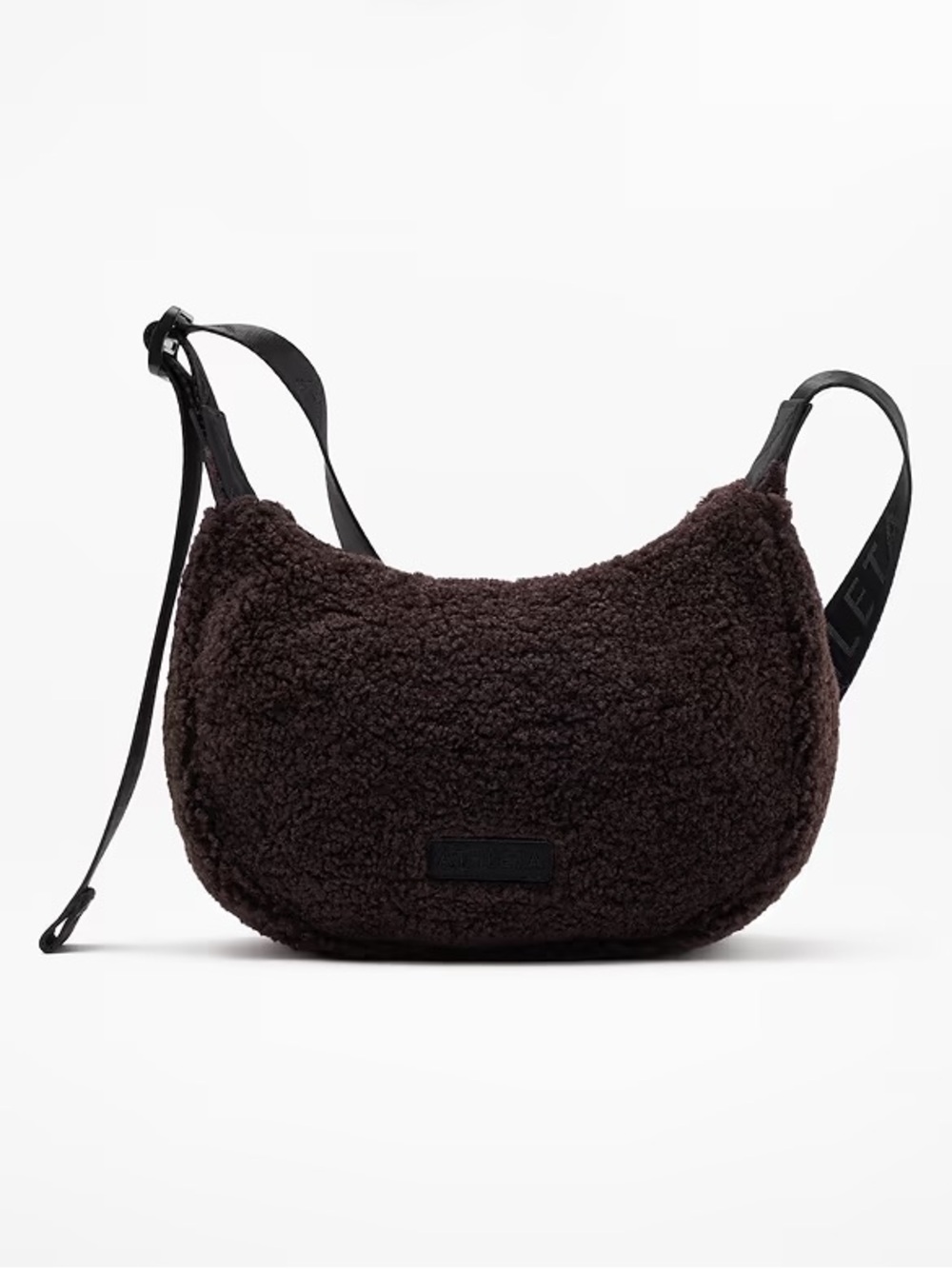 Athleta All About Sherpa Mini Crescent Bag (Truffle) NWT